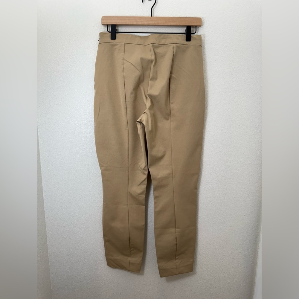 Everlane Womens The Bi-Stretch Work Pants Cornstalk Tan Slim Leg Side Zipper 6 - Picture 3 of 8